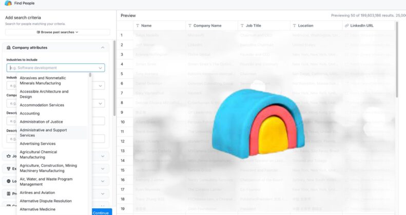 Clay automations industry list