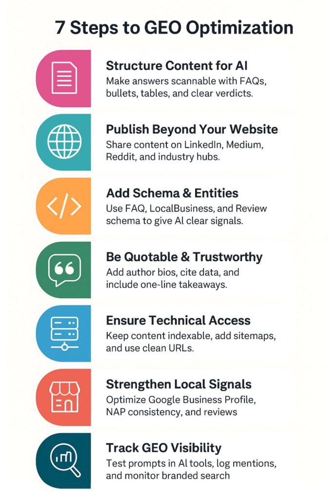 7 Steps to GEO Optimization